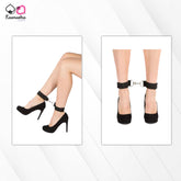 Kaamastra Black Nylon belt Ankle cuffs